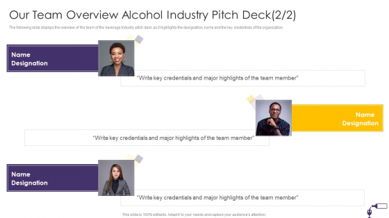 Our Team Overview Alcohol Industry Pitch Deck Ppt Example File PDF Our Team Overview Alcohol Industry Pitch Deck Ppt Example File PDF