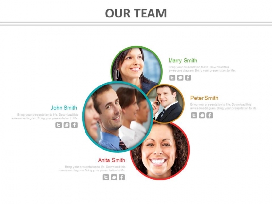 Our Team Slide With Photos Powerpoint Slides Our Team Slide With Photos Powerpoint Slides