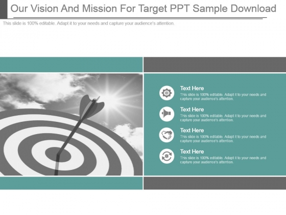 Our Vision And Mission For Target Ppt Sample Download Our Vision And Mission For Target Ppt Sample Download