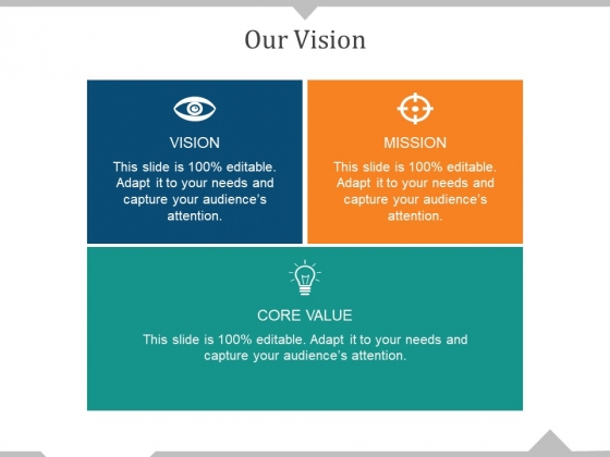 Our Vision Ppt PowerPoint Presentation Styles Information