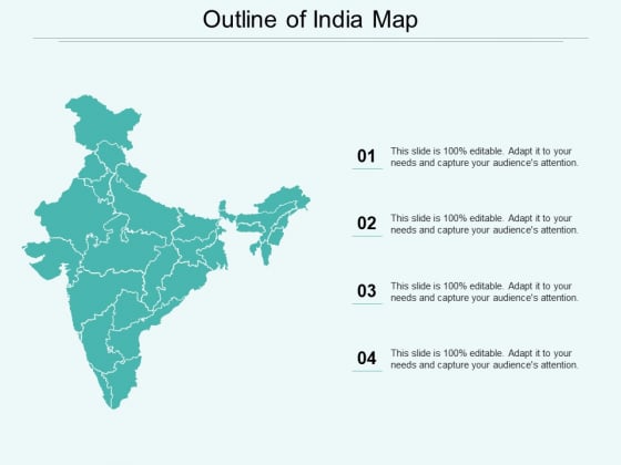 Outline Of India Map Ppt Powerpoint Presentation Infographic Template Infographic Template