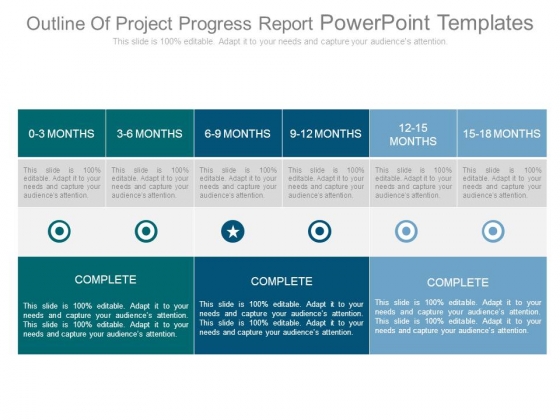 progress report powerpoint templates slides and graphics project status report ppt template