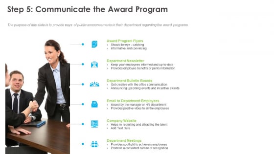 Outstanding Employee Step 5 Communicate The Award Program Guidelines PDF