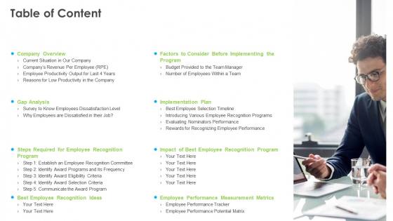 Outstanding Employee Table Of Content Ppt Infographics Summary PDF Outstanding Employee Table Of Content Ppt Infographics Summary PDF
