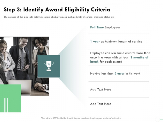 Outstanding Performer Workplace Step 3 Identify Award Eligibility Criteria Icons PDF