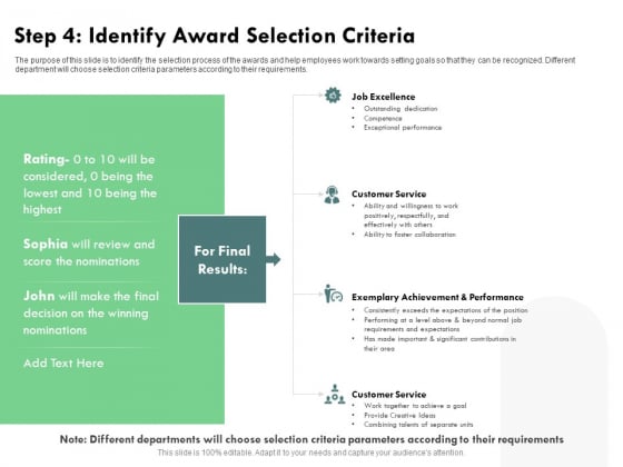 Outstanding Performer Workplace Step 4 Identify Award Selection Criteria Icons PDF