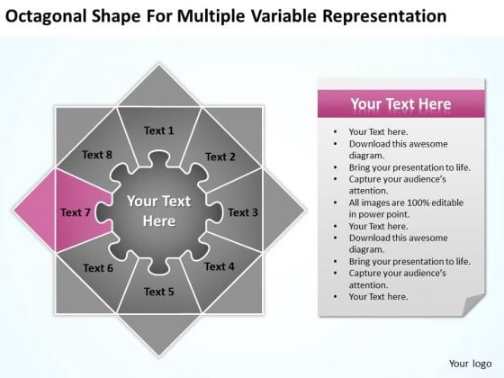 Octagonal Shape For Multiple Variable Representation Ppt Business Plan Service PowerPoint Slides Octagonal Shape For Multiple Variable Representation Ppt Business Plan Service PowerPoint Slides