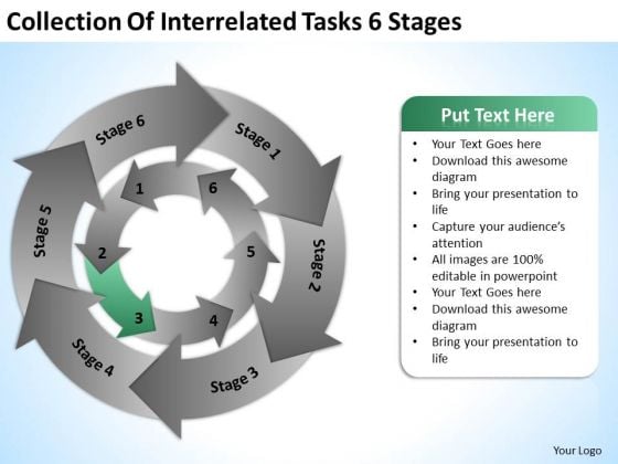 Of Interrelated Tasks 6 Stages Ppt 10 Small Business Plan Template Free PowerPoint Slides Of Interrelated Tasks 6 Stages Ppt 10 Small Business Plan Template Free PowerPoint Slides