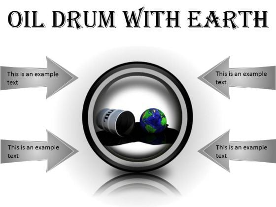 Oil Drum With Earth Industrial PowerPoint Presentation Slides Cc Oil Drum With Earth Industrial PowerPoint Presentation Slides Cc