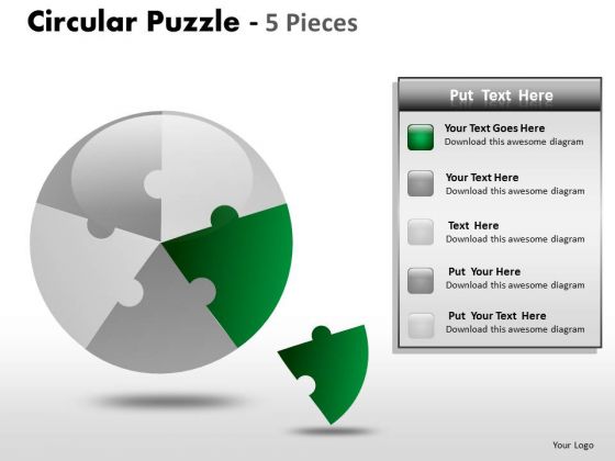 One Fifth Pie Chart PowerPoint Slides And Ppt Templates One Fifth Pie Chart PowerPoint Slides And Ppt Templates