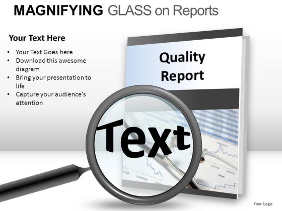 Optical Magnifying Glass On Report PowerPoint Slides And Ppt Diagram Templates Optical Magnifying Glass On Report PowerPoint Slides And Ppt Diagram Templates