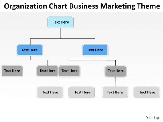 Organization Chart Business Marketing Theme Ppt Plans Powerpoint