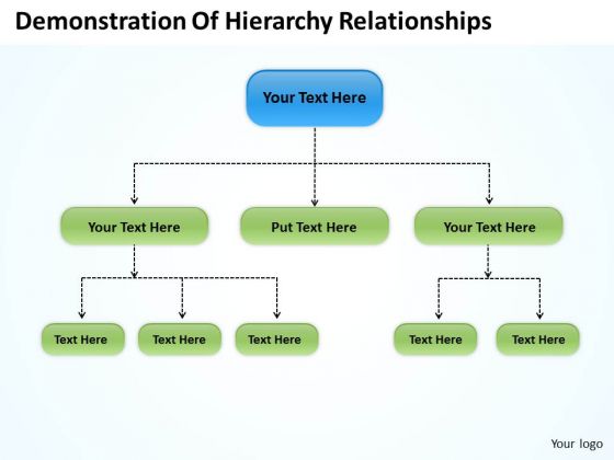 organization chart template demonstration of hierarchy o chart template