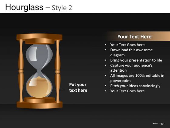 Out Of Time Hourglass PowerPoint Image Clipart