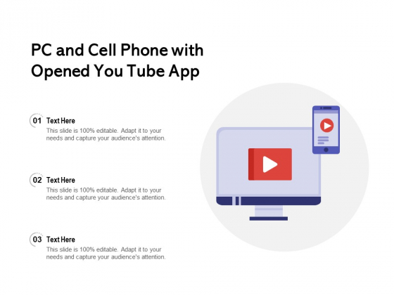 PC And Cell Phone With Opened You Tube App Ppt PowerPoint Presentation Summary Ideas PDF PC And Cell Phone With Opened You Tube App Ppt PowerPoint Presentation Summary Ideas PDF