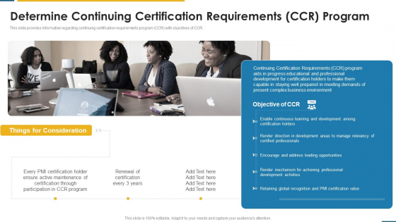 PMP Certification Criteria IT Determine Continuing Certification Requirements CCR Program Ppt Pictures Sample PDF PMP Certification Criteria IT Determine Continuing Certification Requirements CCR Program Ppt Pictures Sample PDF
