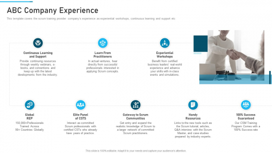PSM Training Proposal IT ABC Company Experience Themes PDF PSM Training Proposal IT ABC Company Experience Themes PDF