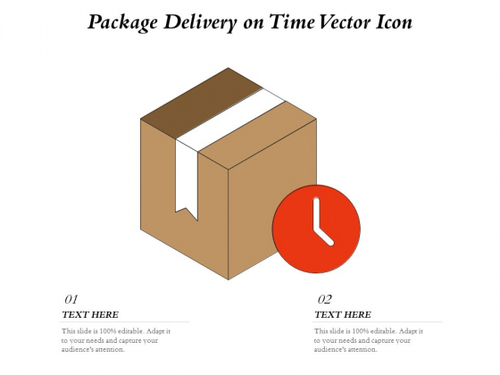 Package Delivery On Time Vector Icon Ppt PowerPoint Presentation Ideas Format Ideas PDF
