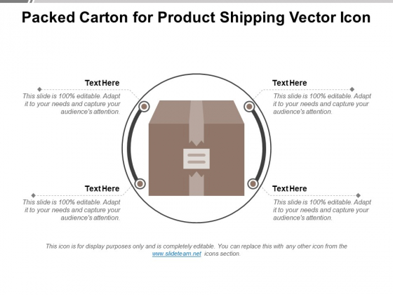 Packed Carton For Product Shipping Vector Icon Ppt PowerPoint Presentation Outline Visuals PDF Packed Carton For Product Shipping Vector Icon Ppt PowerPoint Presentation Outline Visuals PDF