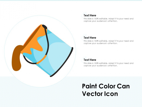 Paint Color Can Vector Icon Ppt PowerPoint Presentation File Summary PDF