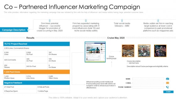 Partner Advertisement Strategy Co Partnered Influencer Marketing Campaign Demonstration PDF Partner Advertisement Strategy Co Partnered Influencer Marketing Campaign Demonstration PDF