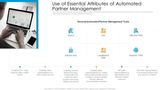 Partner Advertisement Strategy Use Of Essential Attributes Of Automated Partner Management Ideas PDF Partner Advertisement Strategy Use Of Essential Attributes Of Automated Partner Management Ideas PDF