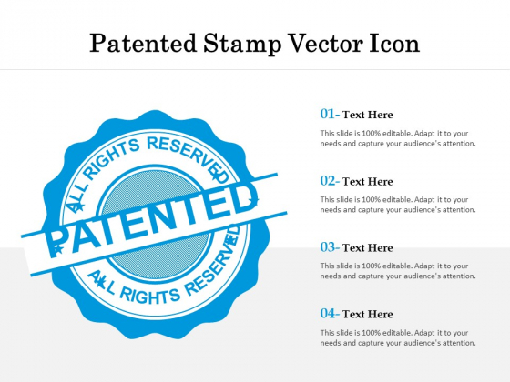 Patented Stamp Vector Icon Ppt PowerPoint Presentation Gallery Vector PDF Patented Stamp Vector Icon Ppt PowerPoint Presentation Gallery Vector PDF