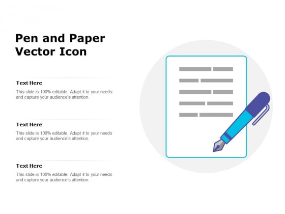 Pen And Paper Vector Icon Ppt PowerPoint Presentation Infographics Visuals PDF Pen And Paper Vector Icon Ppt PowerPoint Presentation Infographics Visuals PDF