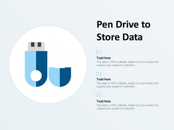 Pen Drive To Store Data Ppt PowerPoint Presentation Icon Infographic Template