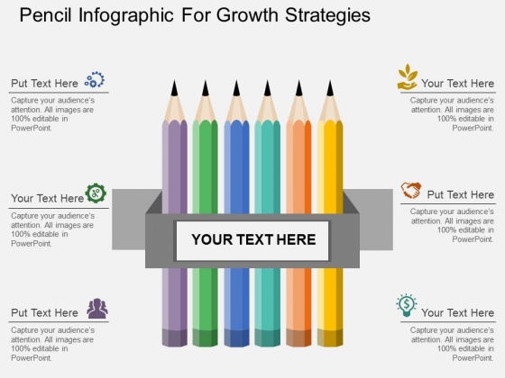 Pencil Infographic For Growth Strategies Powerpoint Template Pencil Infographic For Growth Strategies Powerpoint Template