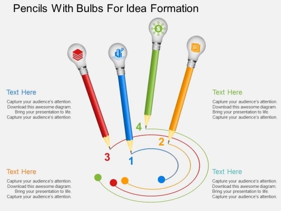 Pencils With Bulbs For Idea Formation Powerpoint Templates Pencils With Bulbs For Idea Formation Powerpoint Templates