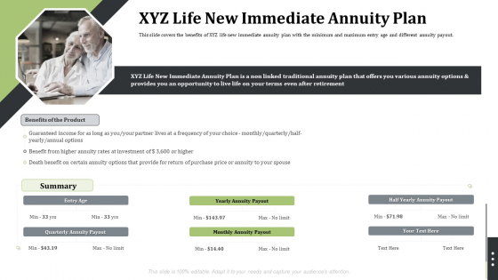 Pension Alimony XYZ Life New Immediate Annuity Plan Professional PDF Pension Alimony XYZ Life New Immediate Annuity Plan Professional PDF