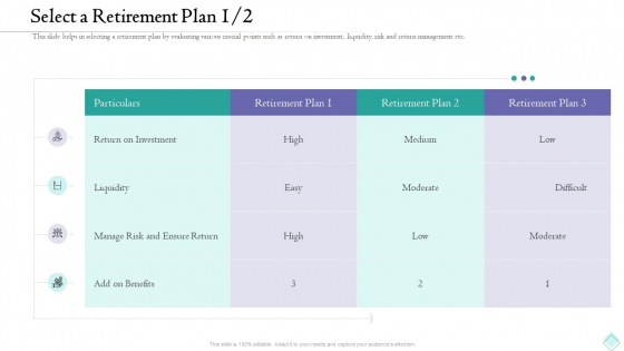 Pension Planner Select A Retirement Plan Risk Brochure PDF
