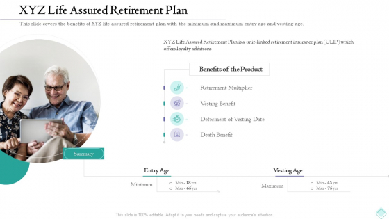Pension Planner XYZ Life Assured Retirement Plan Diagrams PDF