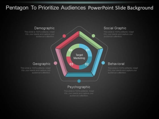 Pentagon To Prioritize Audiences Powerpoint Slide Background Pentagon To Prioritize Audiences Powerpoint Slide Background
