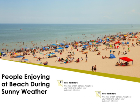 People Enjoying At Beach During Sunny Weather Ppt PowerPoint Presentation Gallery Diagrams PDF People Enjoying At Beach During Sunny Weather Ppt PowerPoint Presentation Gallery Diagrams PDF