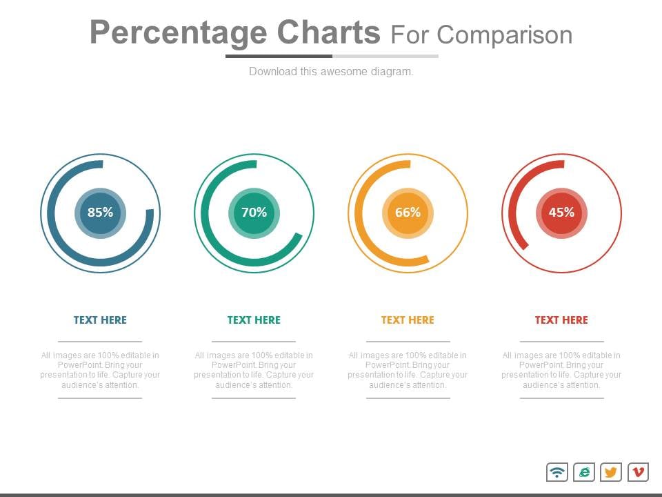 percentage-charts-for-statistical-comparison-powerpoint-slides