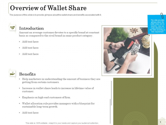 Percentage Share Customer Expenditure Overview Of Wallet Share Brochure PDF Percentage Share Customer Expenditure Overview Of Wallet Share Brochure PDF
