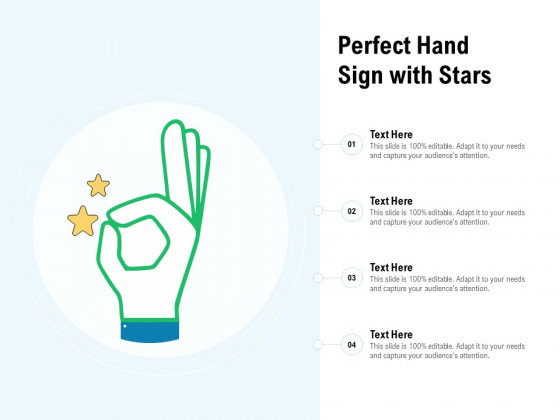 Perfect Hand Sign With Stars Ppt PowerPoint Presentation Gallery Backgrounds PDF