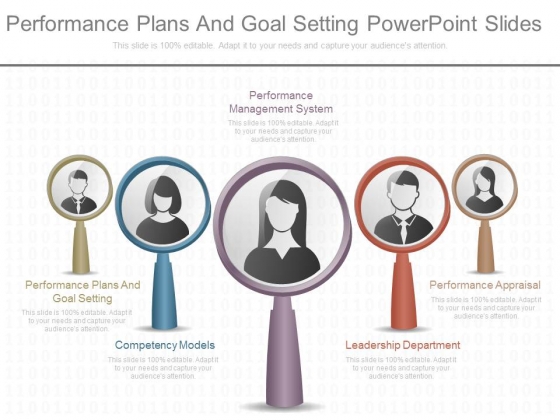 Performance Plans And Goal Setting Powerpoint Slides