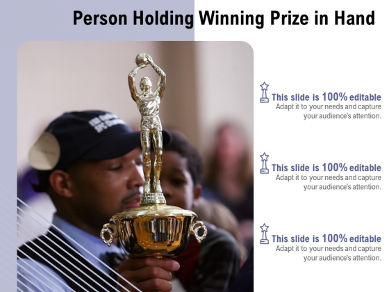 Person Holding Winning Prize In Hand Ppt PowerPoint Presentation File Background PDF Person Holding Winning Prize In Hand Ppt PowerPoint Presentation File Background PDF