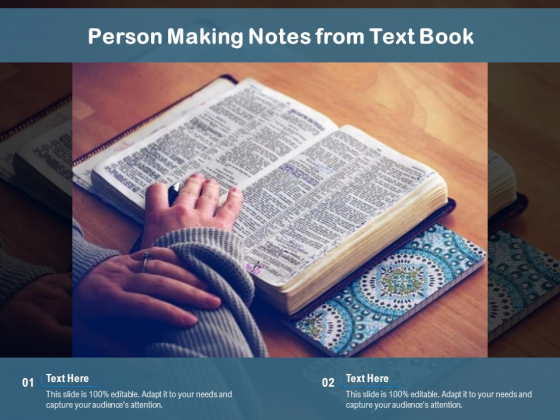 Person Making Notes From Text Book Ppt PowerPoint Presentation Slides Format PDF Person Making Notes From Text Book Ppt PowerPoint Presentation Slides Format PDF