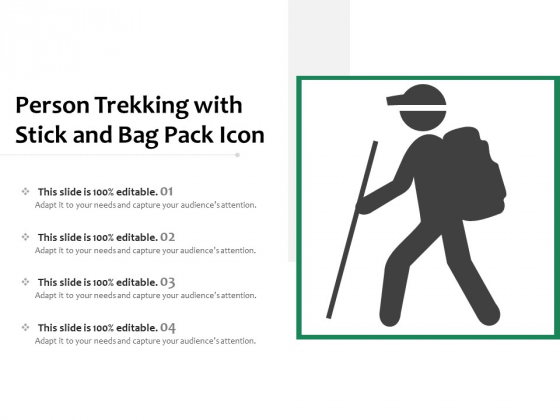 Person Trekking With Stick And Bag Pack Icon Ppt PowerPoint Presentation File Show PDF Person Trekking With Stick And Bag Pack Icon Ppt PowerPoint Presentation File Show PDF