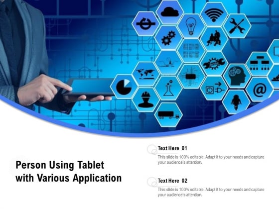 Person Using Tablet With Various Application Ppt PowerPoint Presentation File Ideas PDF Person Using Tablet With Various Application Ppt PowerPoint Presentation File Ideas PDF