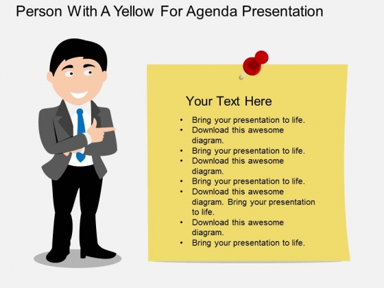 Person With Paper For Business Agenda Presentation Powerpoint Template Person With Paper For Business Agenda Presentation Powerpoint Template