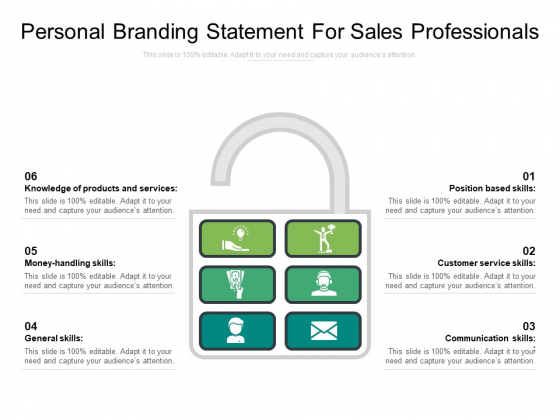 Personal Branding Statement For Sales Professionals Ppt PowerPoint Presentation Infographics Influencers PDF Personal Branding Statement For Sales Professionals Ppt PowerPoint Presentation Infographics Influencers PDF