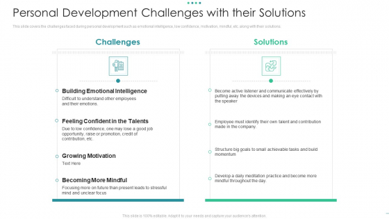 Personal Development Challenges With Their Solutions Download PDF Personal Development Challenges With Their Solutions Download PDF