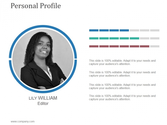 Personal Profile Ppt PowerPoint Presentation Background Designs