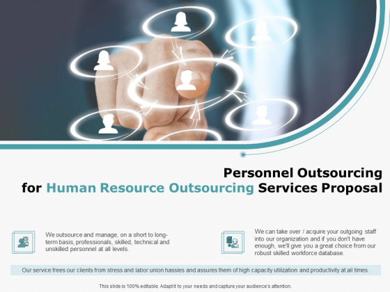 Personnel Outsourcing For Human Resource Outsourcing Services Proposal Professional PDF