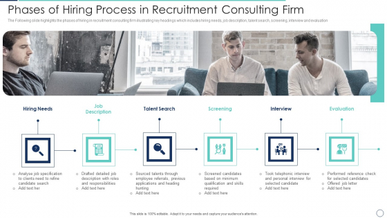 Phases Of Hiring Process In Recruitment Consulting Firm Download PDF